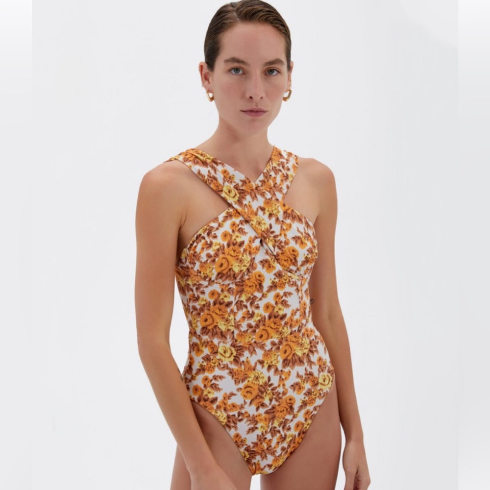 Jonathan Simkhai Harlee floral one piece Swimsuit